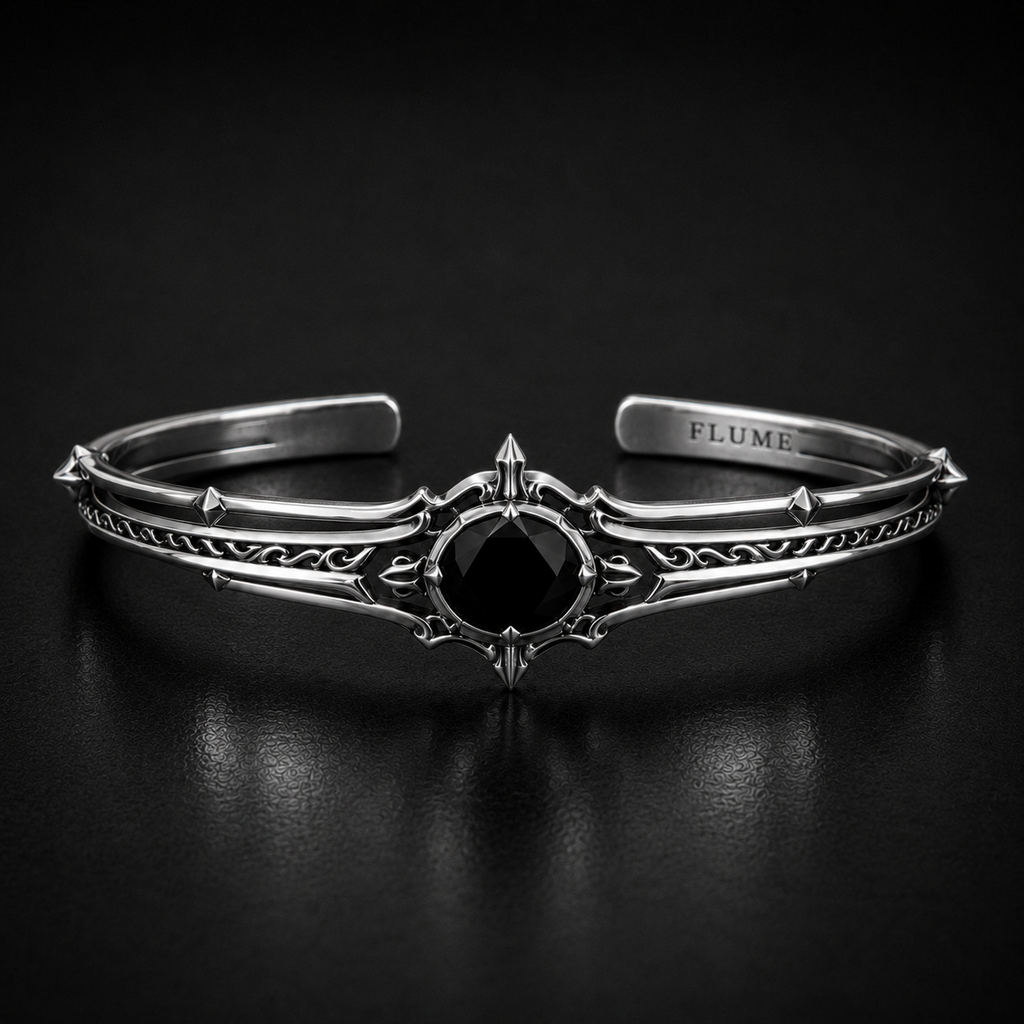 FLUME Obsidian Crown Cuff