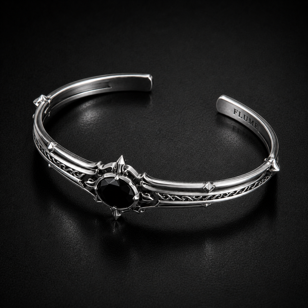 FLUME Obsidian Crown Cuff