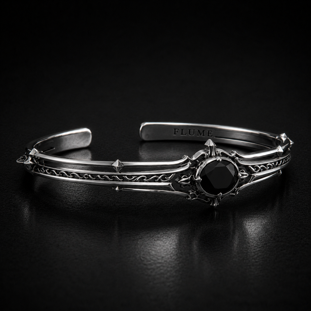 FLUME Obsidian Crown Cuff