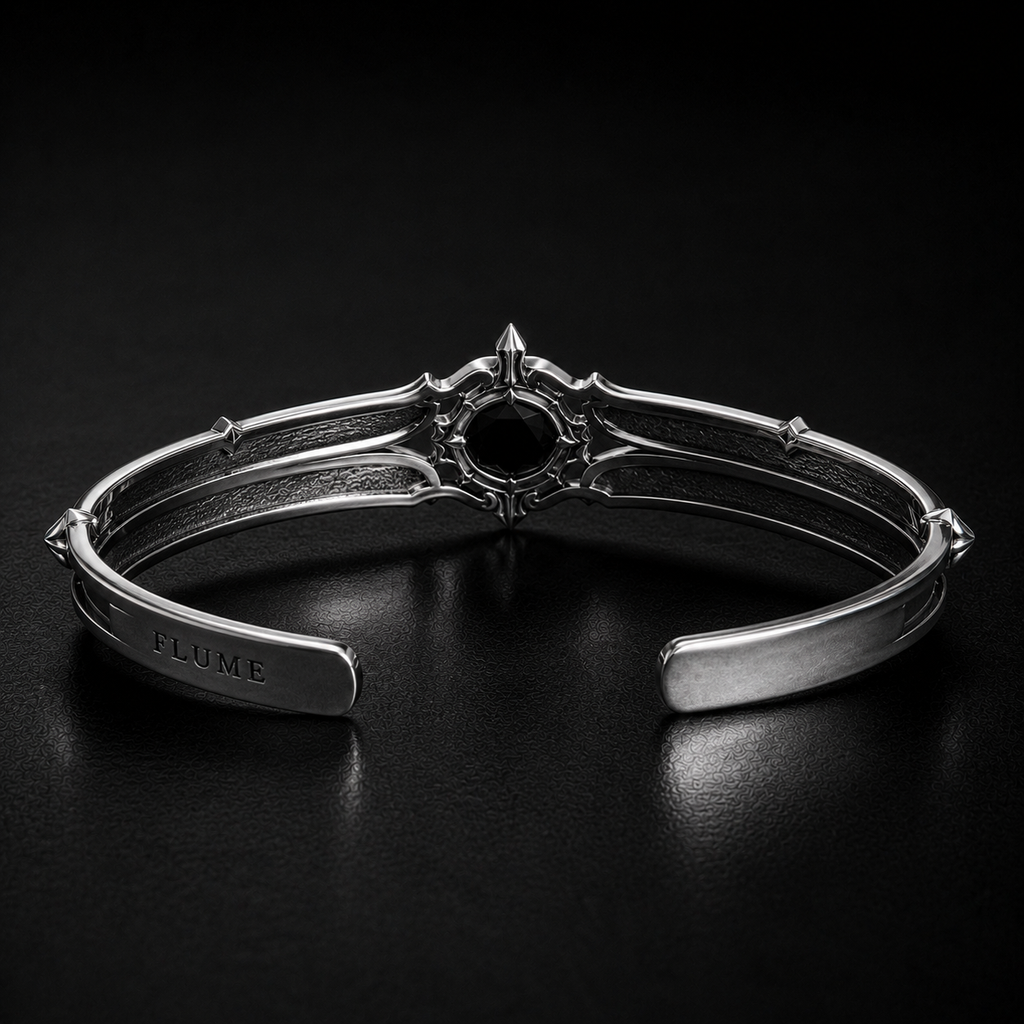 FLUME Obsidian Crown Cuff