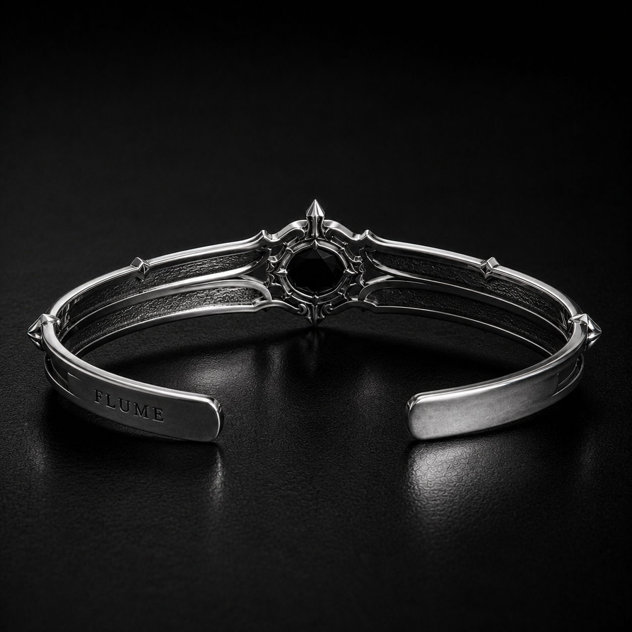 FLUME Obsidian Crown Cuff
