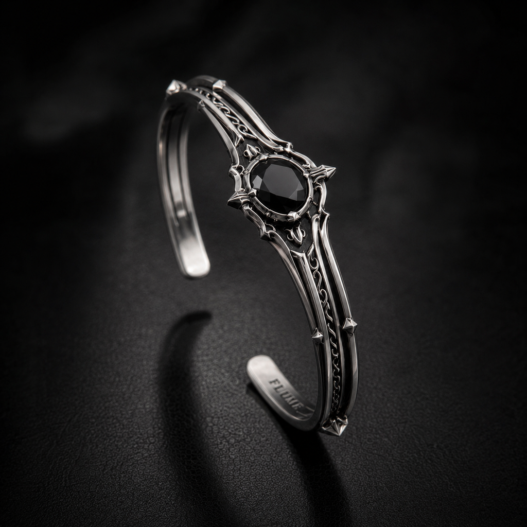 FLUME Obsidian Crown Cuff