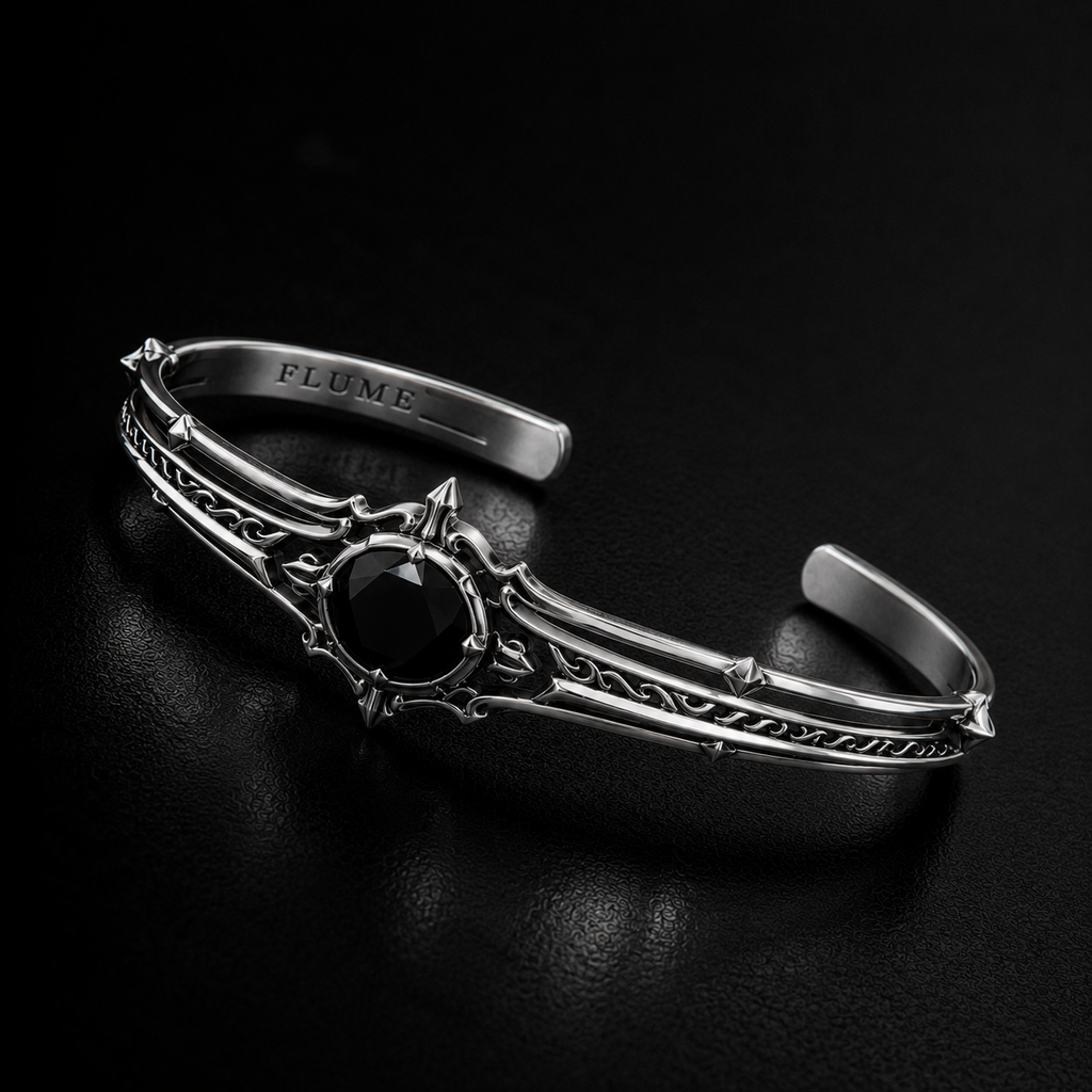 FLUME Obsidian Crown Cuff