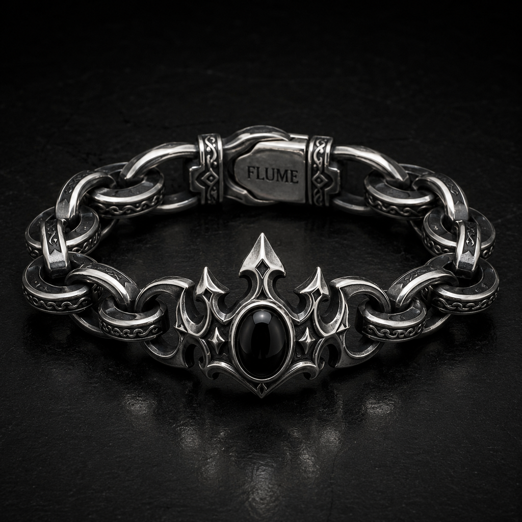 FLUME Obsidian Crown Bracelet