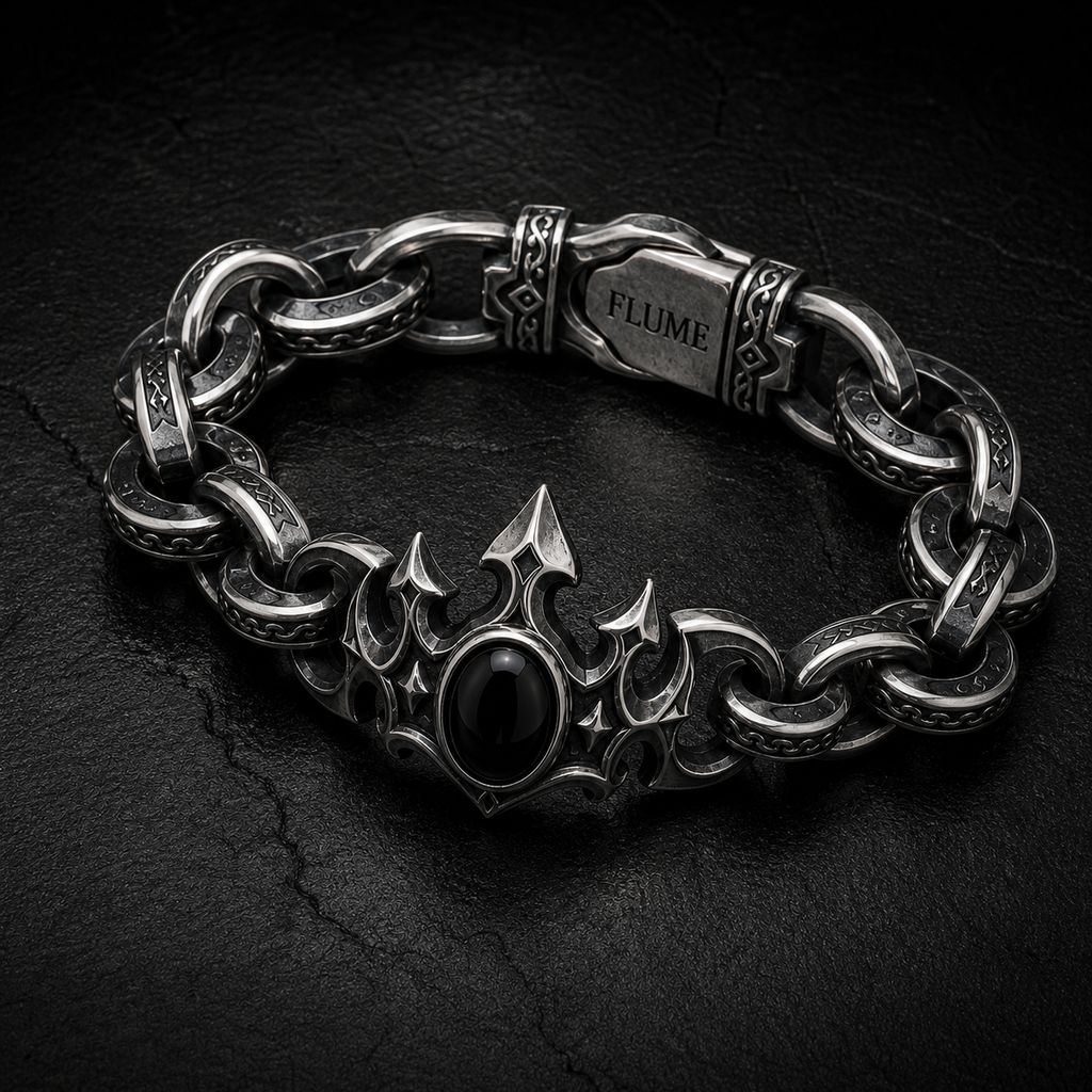 FLUME Obsidian Crown Bracelet
