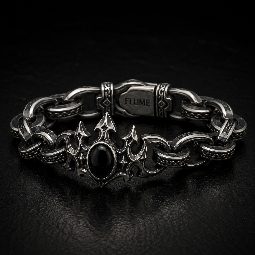 FLUME Obsidian Crown Bracelet
