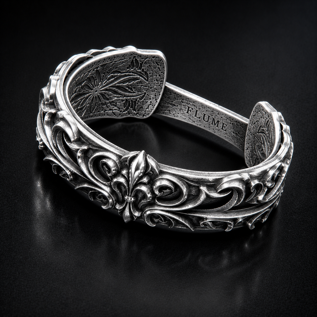 FLUME White Sovereign Fleur Cuff