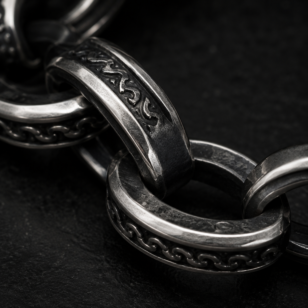 FLUME Obsidian Crown Bracelet