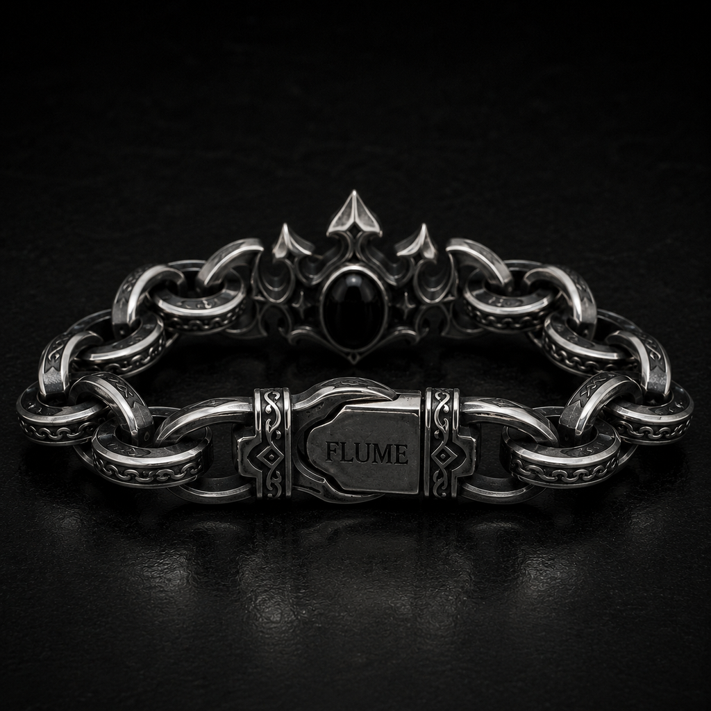FLUME Obsidian Crown Bracelet