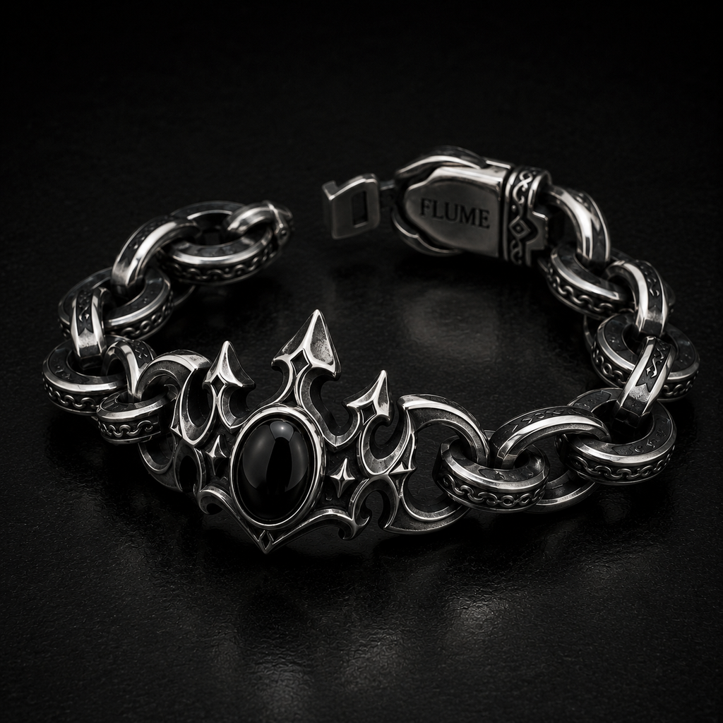 FLUME Obsidian Crown Bracelet